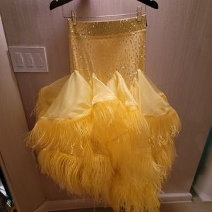 Rhythm ballroom dance skirts